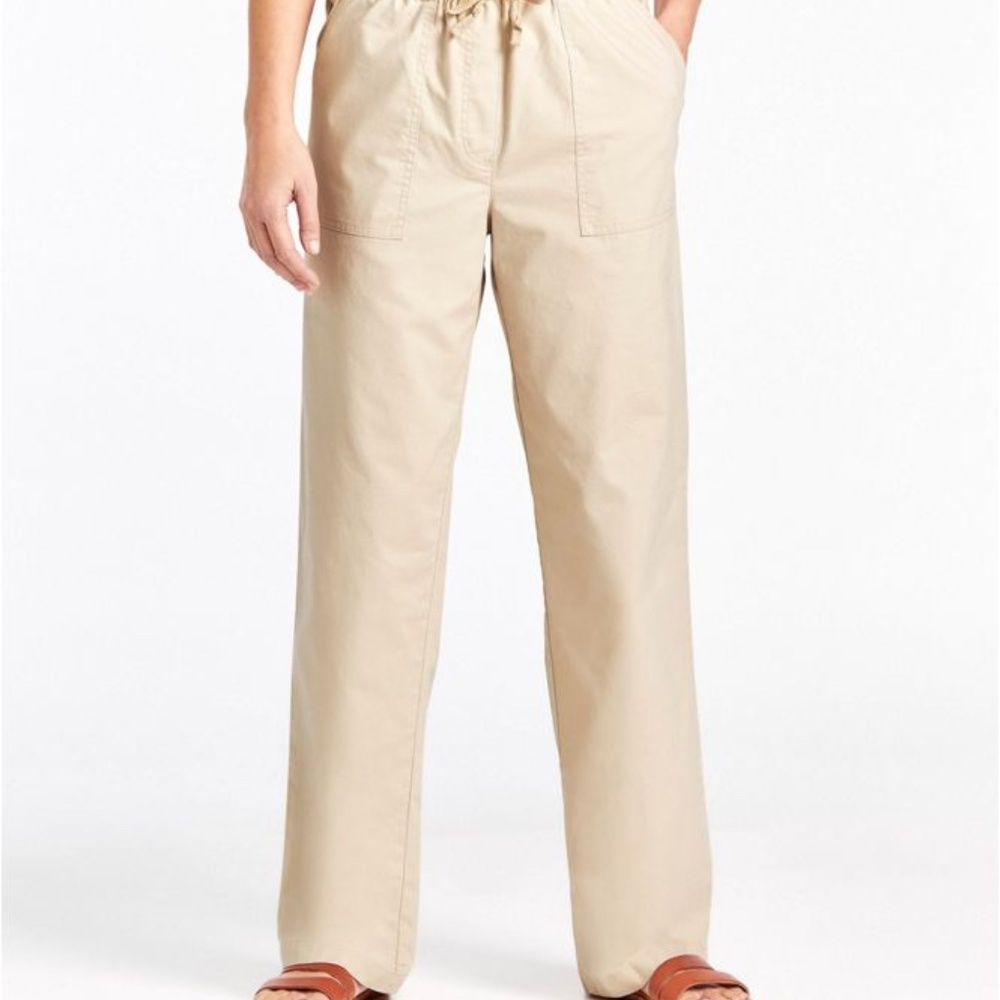 LL Bean Original Sunwashed Canvas Pants - Lg Petit